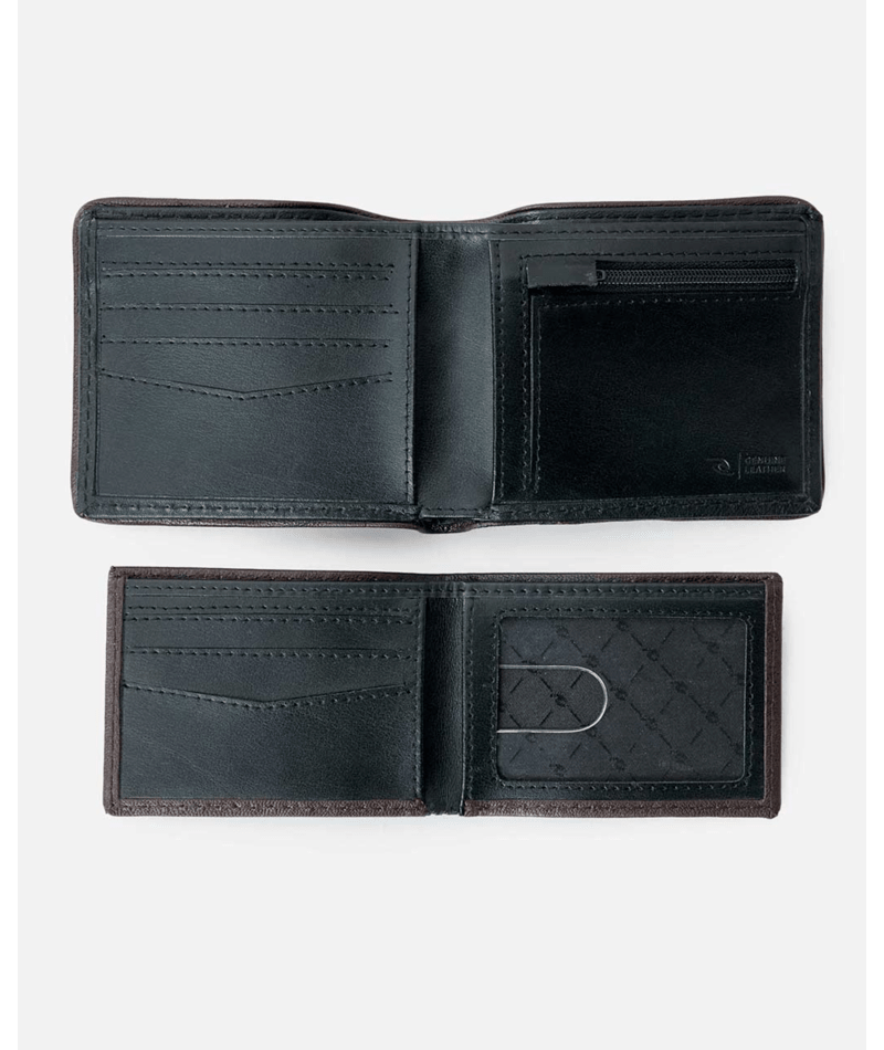 Rip Curl Layered Rfid 2 In 1 Wallet - Black