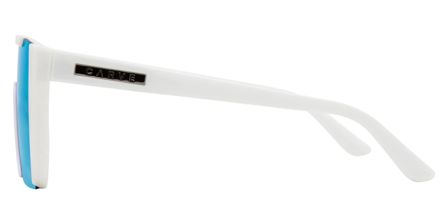 Carve Equinox - Gloss White Frame Grey Lens with Blue Iridium Lenses