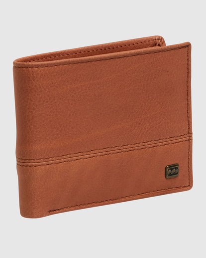 Billabong Dimension 2in1 Leather Wallet - Tan