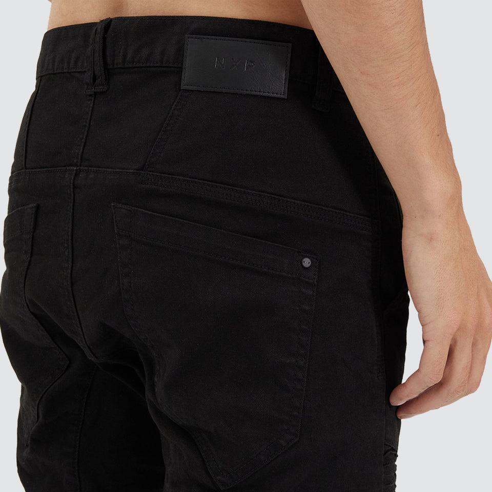 Nena And Pasadena Viper Denim Jogger - Black