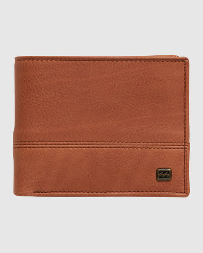 Billabong Dimension 2in1 Leather Wallet - Tan