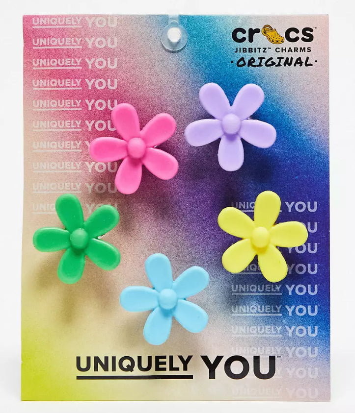 Crocs Jibbitz Charms 5 Pack - Flower Power