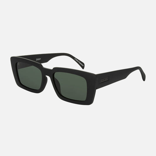 Carve Ziggy - Matt Black w Green Polarized Lens