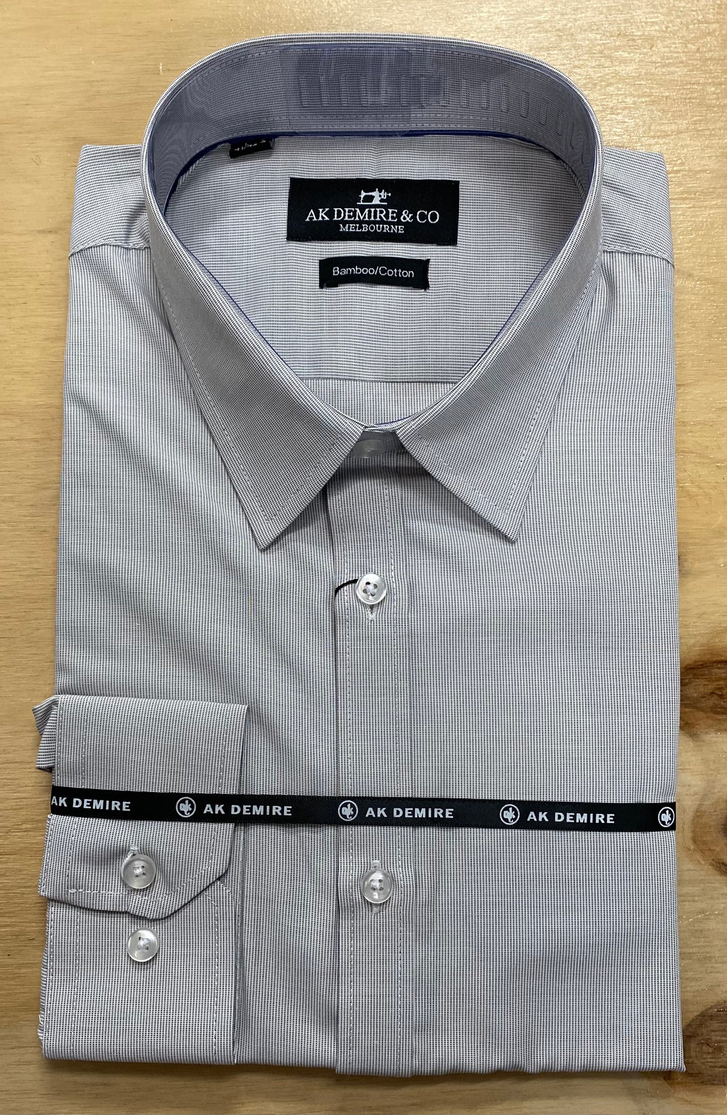 Ak Demire Formal Long Sleeve Shirt - Grey