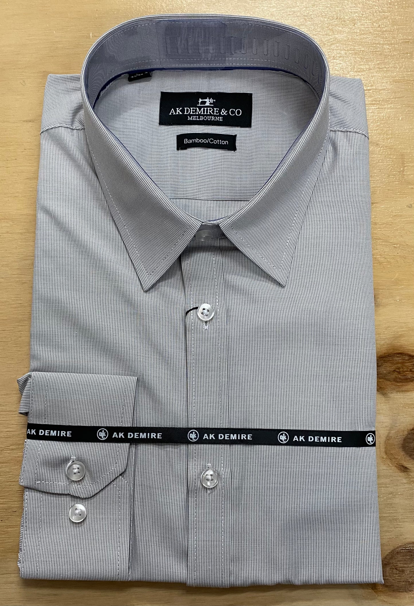 Ak Demire Formal Long Sleeve Shirt - Grey