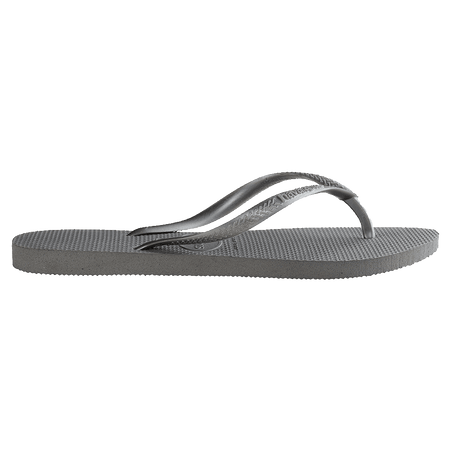 Havaianas Slim Metallic Thongs - Steel Grey