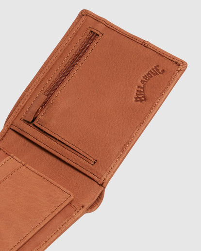 Billabong Dimension 2in1 Leather Wallet - Tan