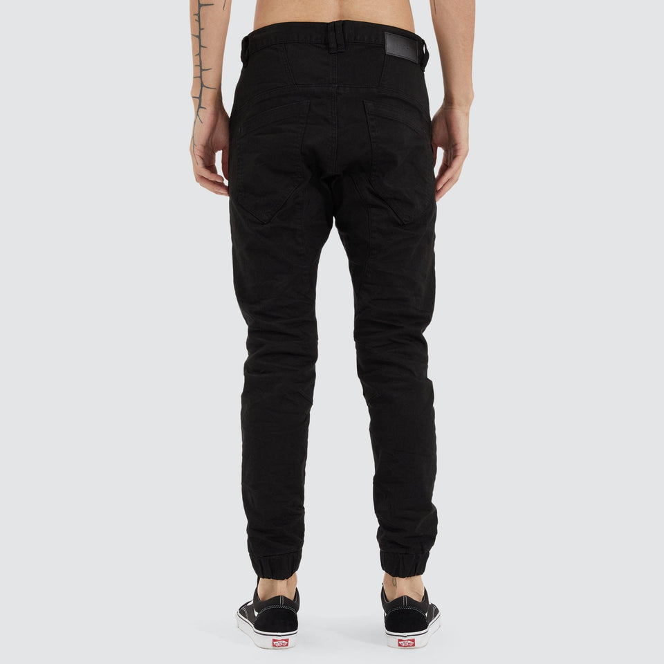 Nena And Pasadena Viper Denim Jogger - Black