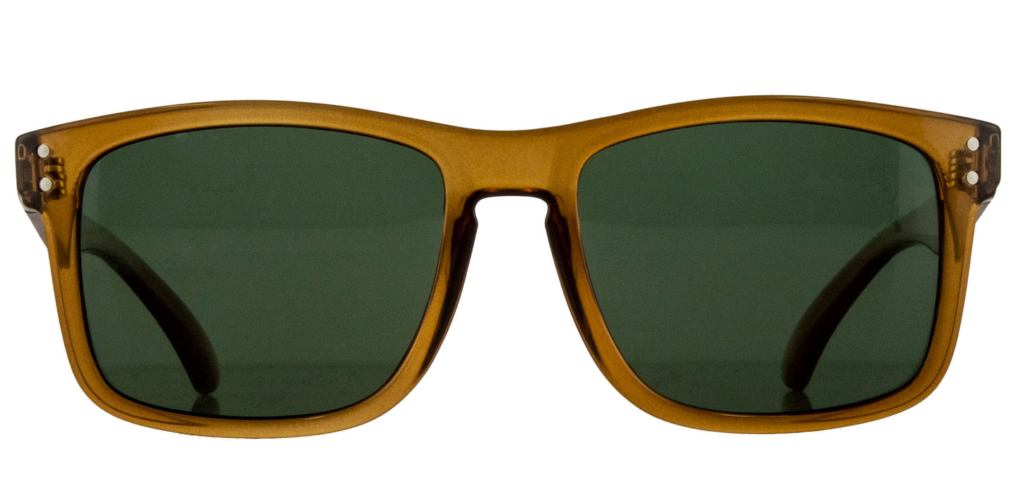 Carve Goblin Recycled -  Gloss Crystal Dk Sand Frame Green Polarized Lens