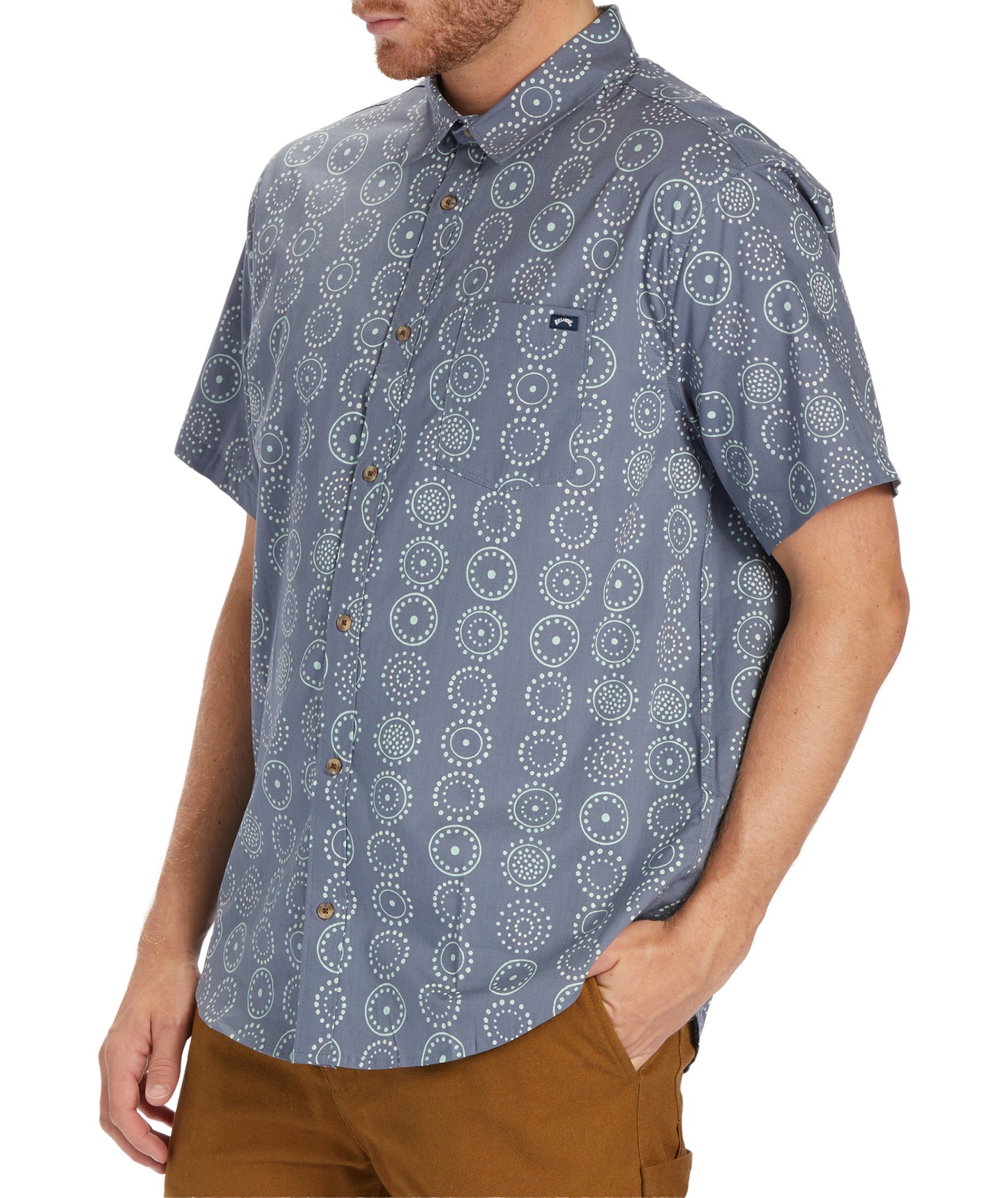 Billabong Sundays Mini SS Shirt - Blue Haze