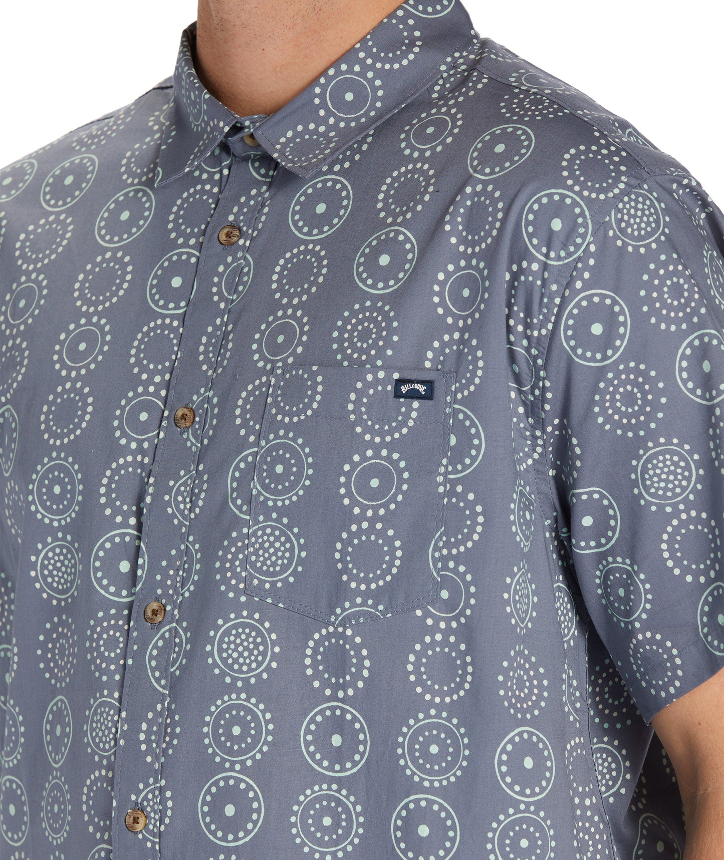 Billabong Sundays Mini SS Shirt - Blue Haze