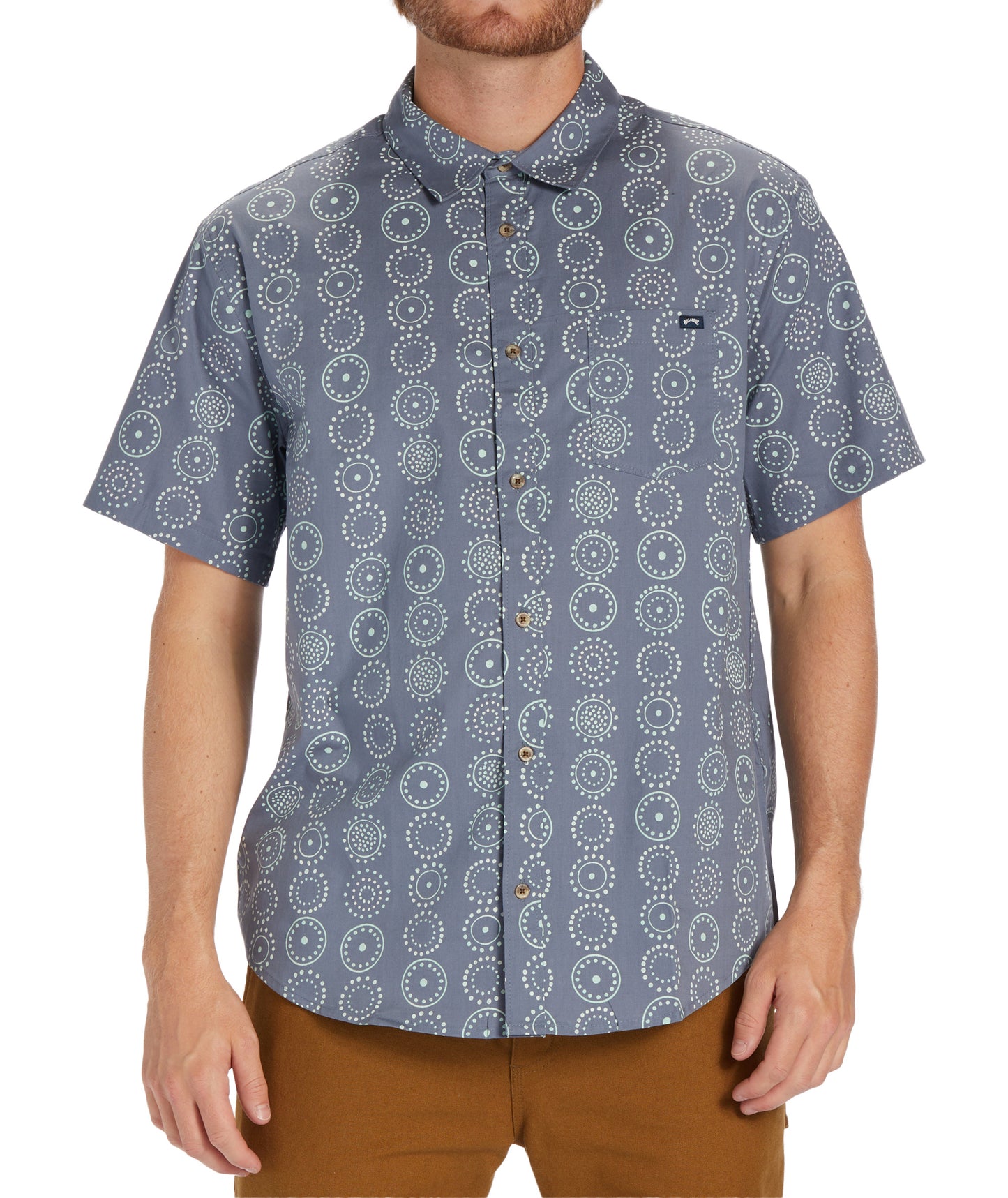 Billabong Sundays Mini SS Shirt - Blue Haze