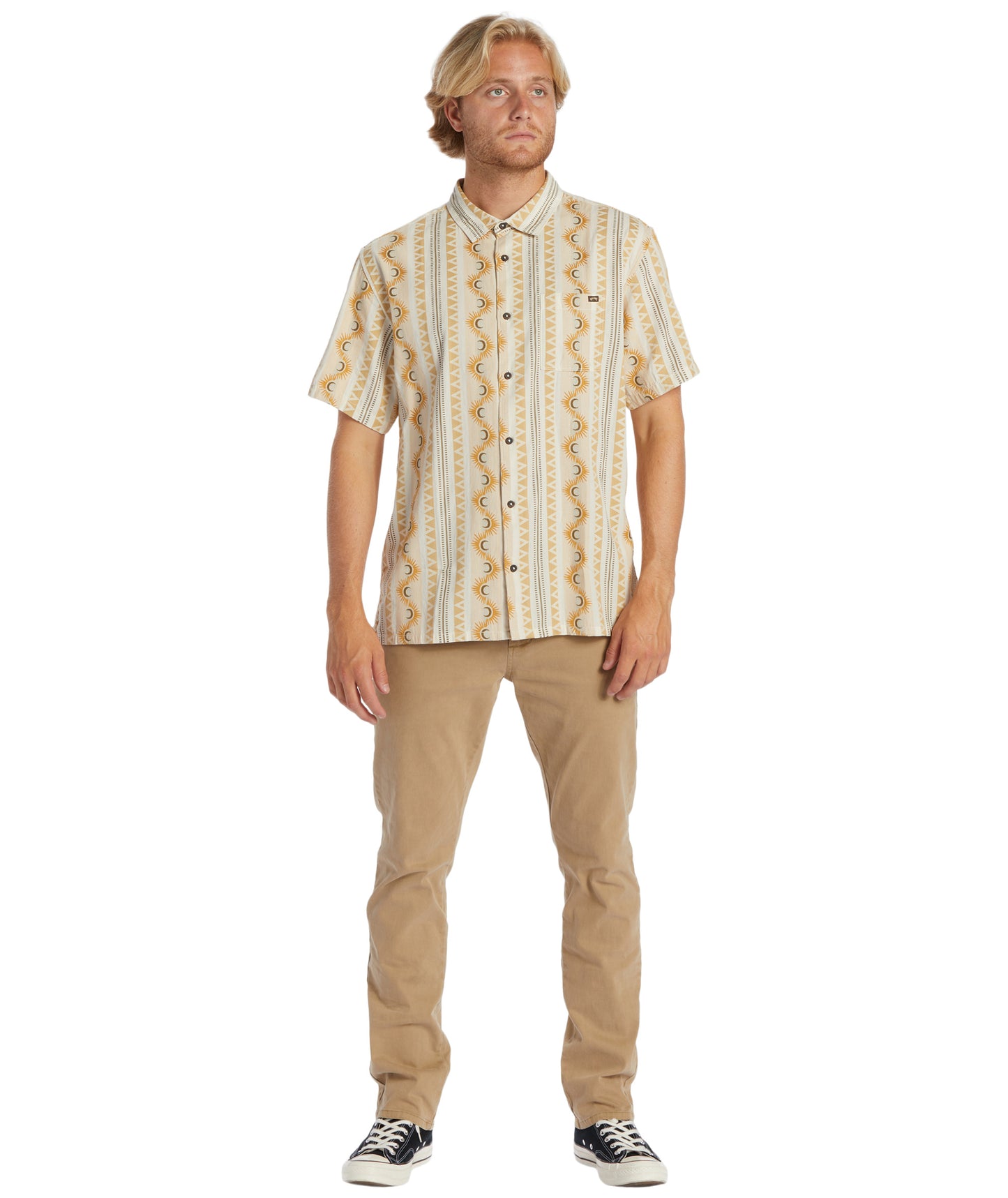 Billabong Sundays Jaquard SS Shirt - Stone