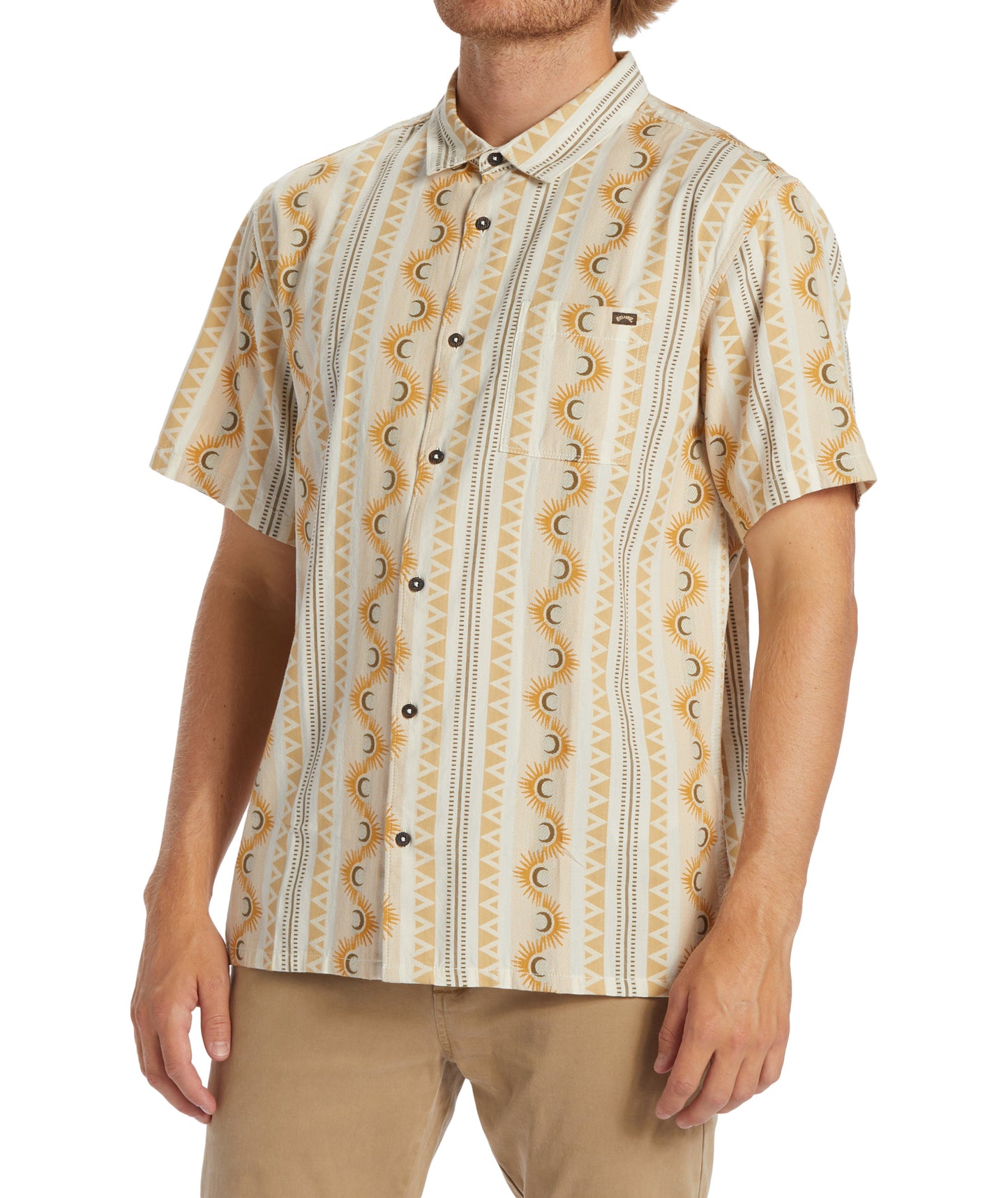 Billabong Sundays Jaquard SS Shirt - Stone