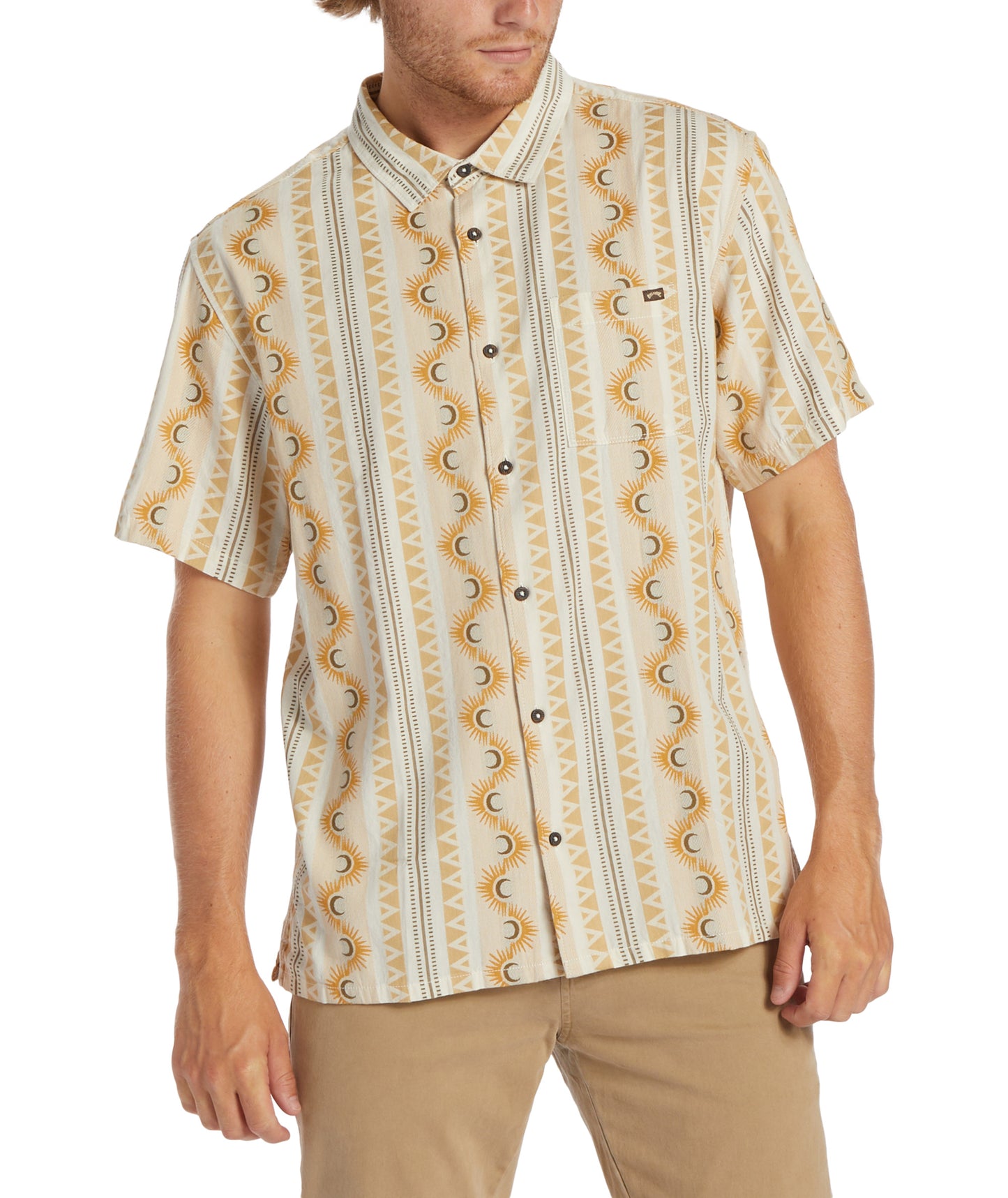 Billabong Sundays Jaquard SS Shirt - Stone