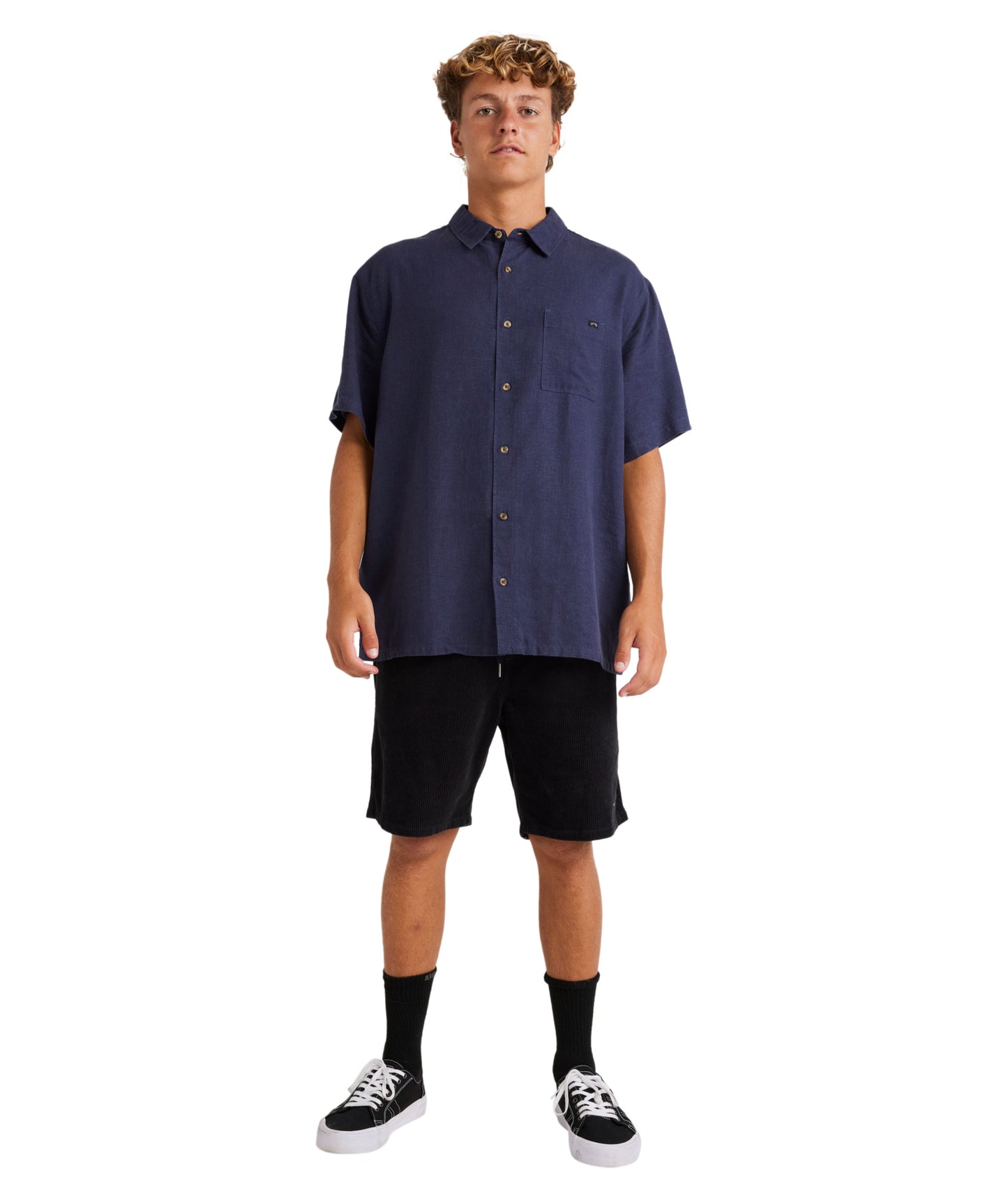 Billabong Ricardo Short Sleeve Shirt - Dusty Navy