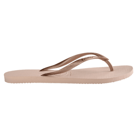 Havaianas Slim Metallic Thongs - Ballet Rose