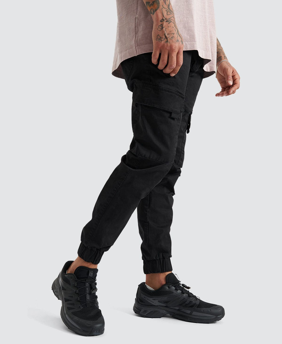 Nena And Pasadena F100 Cargo Jogger - Black