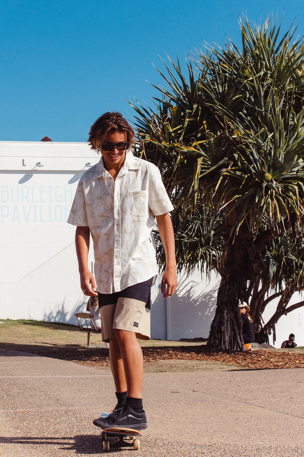 Carve Pantropical Button Up Shirt - White