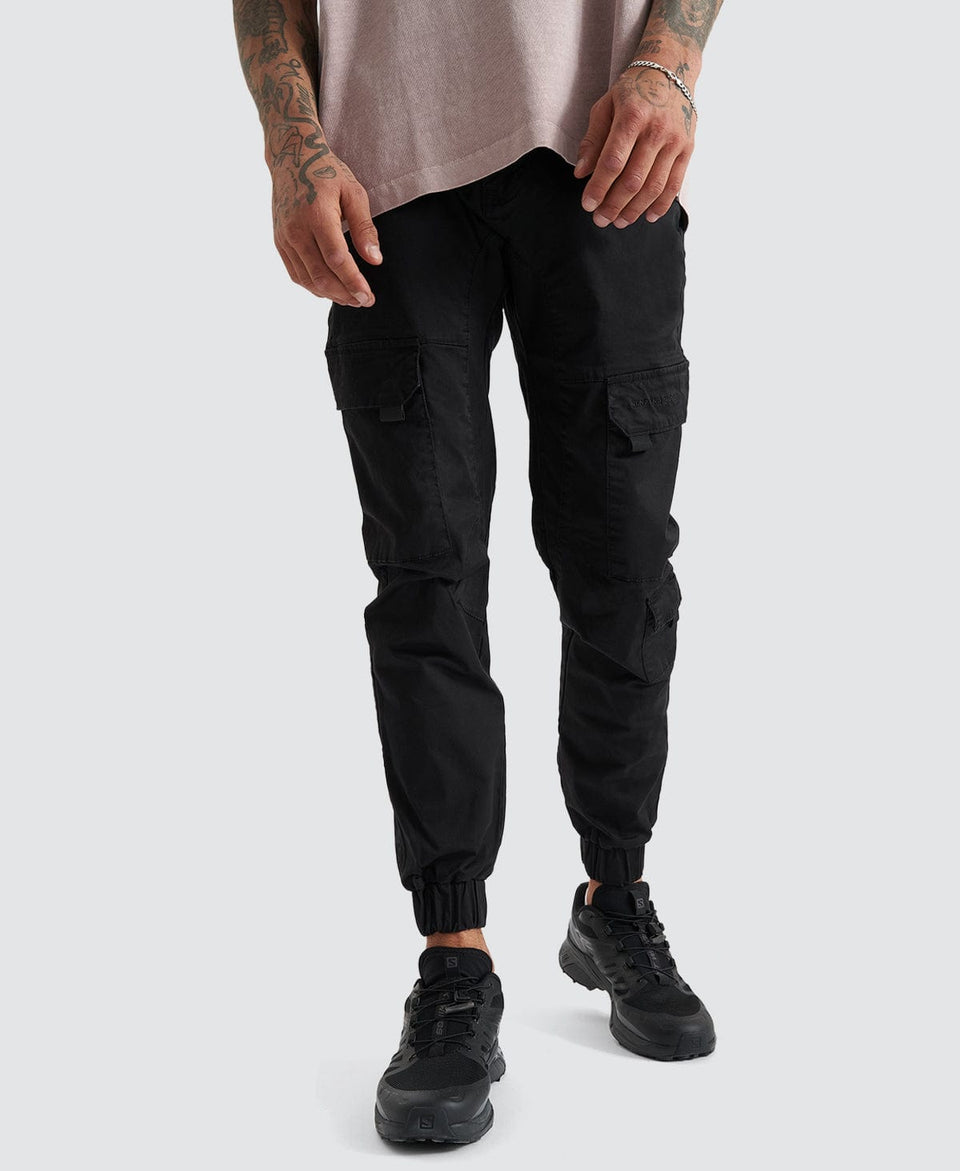 Nena And Pasadena F100 Cargo Jogger - Black