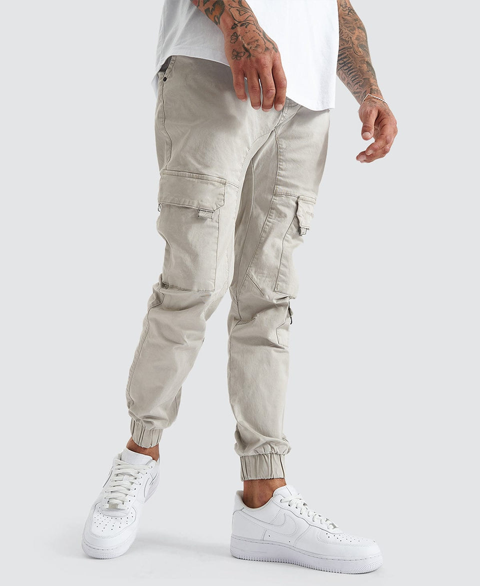 Nena And Pasadena F100 Cargo Jogger - Stone