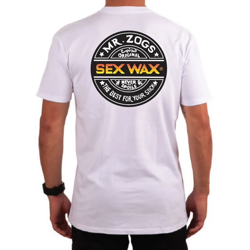 Sexwax Tee Word Fade Orange -White