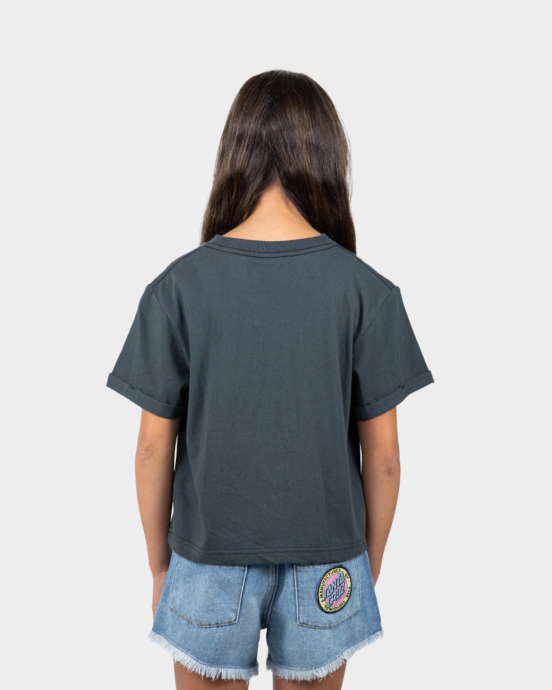 Santa Cruz Botanic Not A Dot Vintage Relaxed Tee - Washed Black