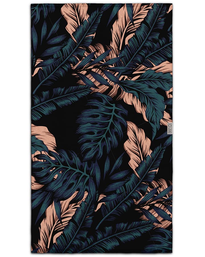 Leus Jungle Madness Beach Eco Towel - Black