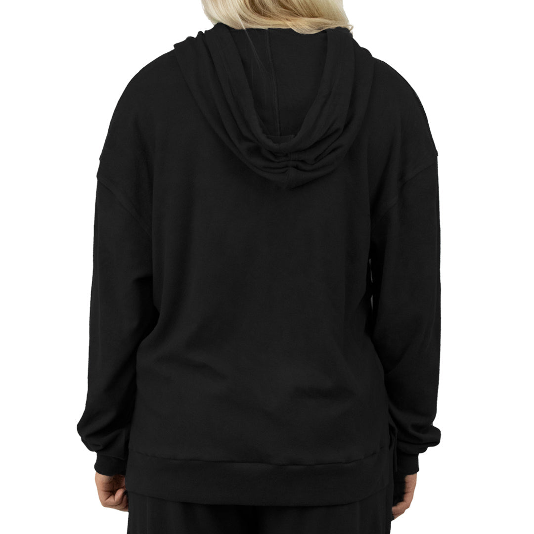 Carve Comfort Womens Pullover Hoodie - Black