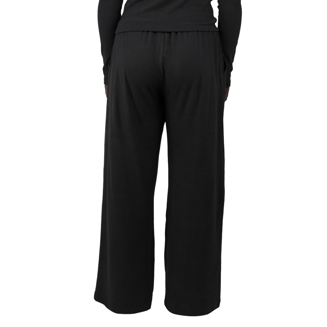 Carve The Lounge Girls Elastic Waist Leisure Pant - Black