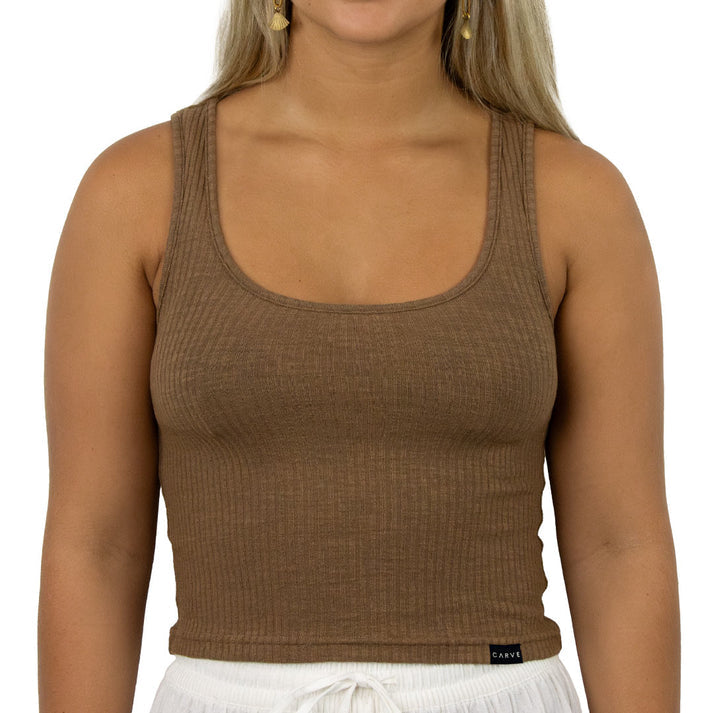 Carve Zulu Girls Tank Top - Mocha