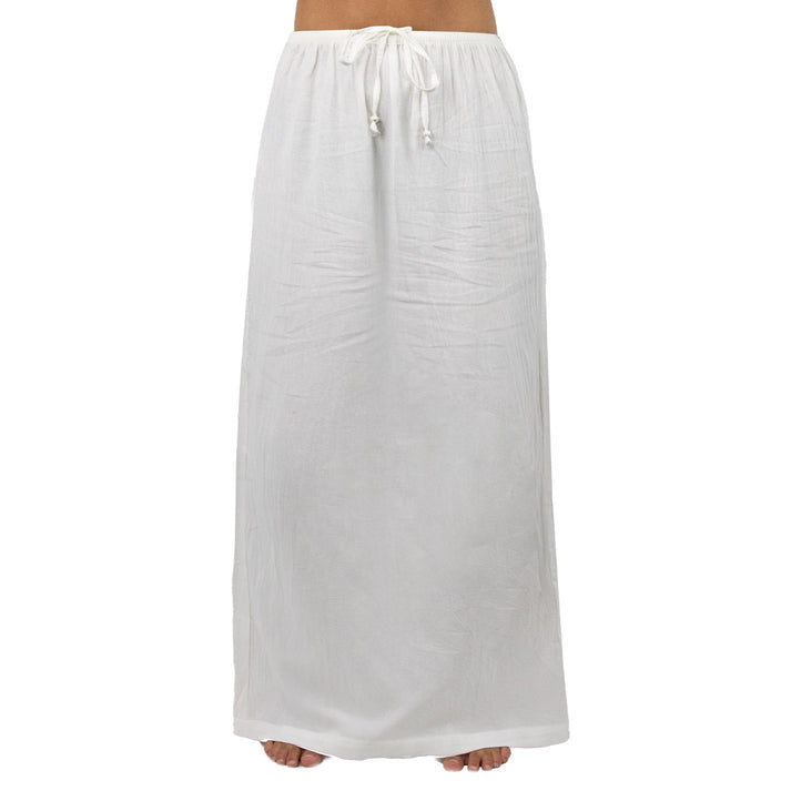 Carve Mya Womens Maxi Skirt - White