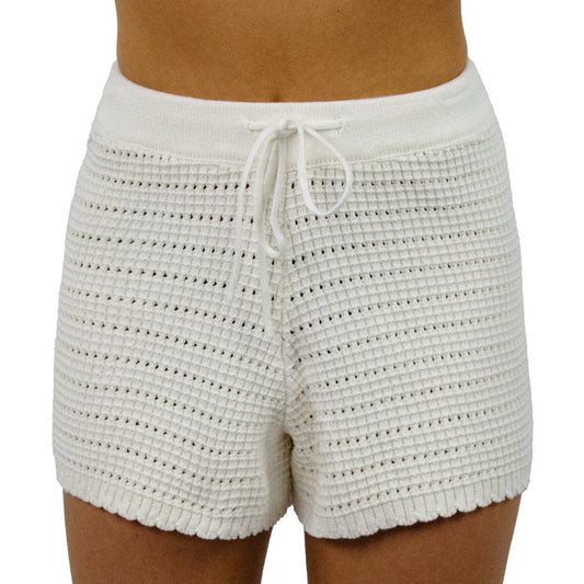 Carve Stevie Womens Crochet Short - Cream