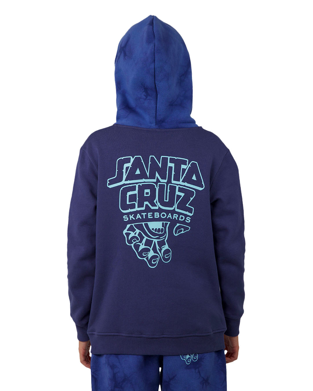 Santa Cruz Inherit Stacked Strip Hoody - Dark Blue Tie Dye