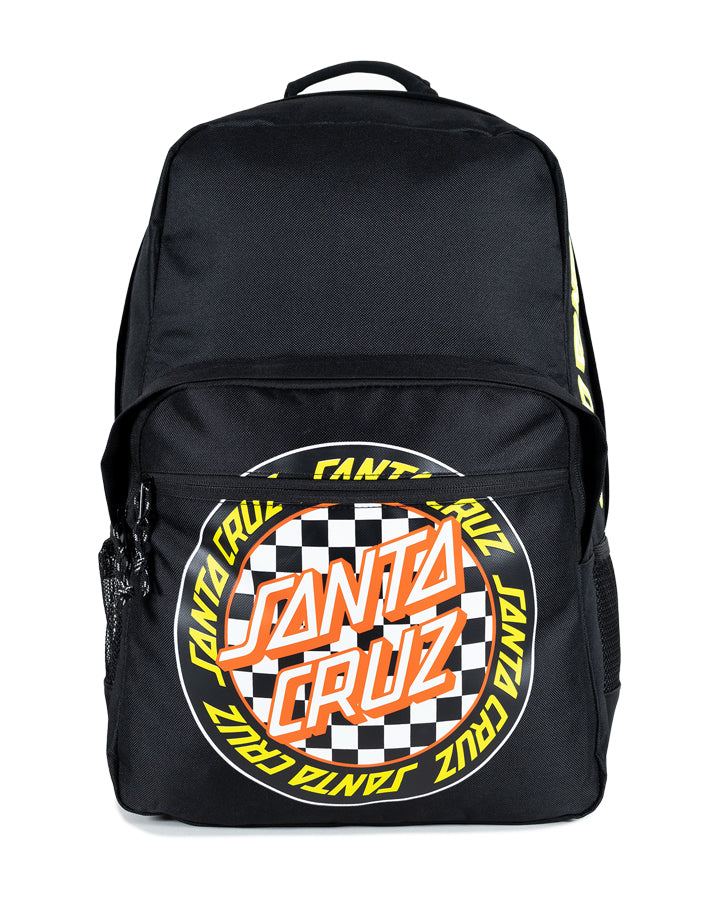 Santa Cruz Outer Ringed Checked Dot Backpack - Black