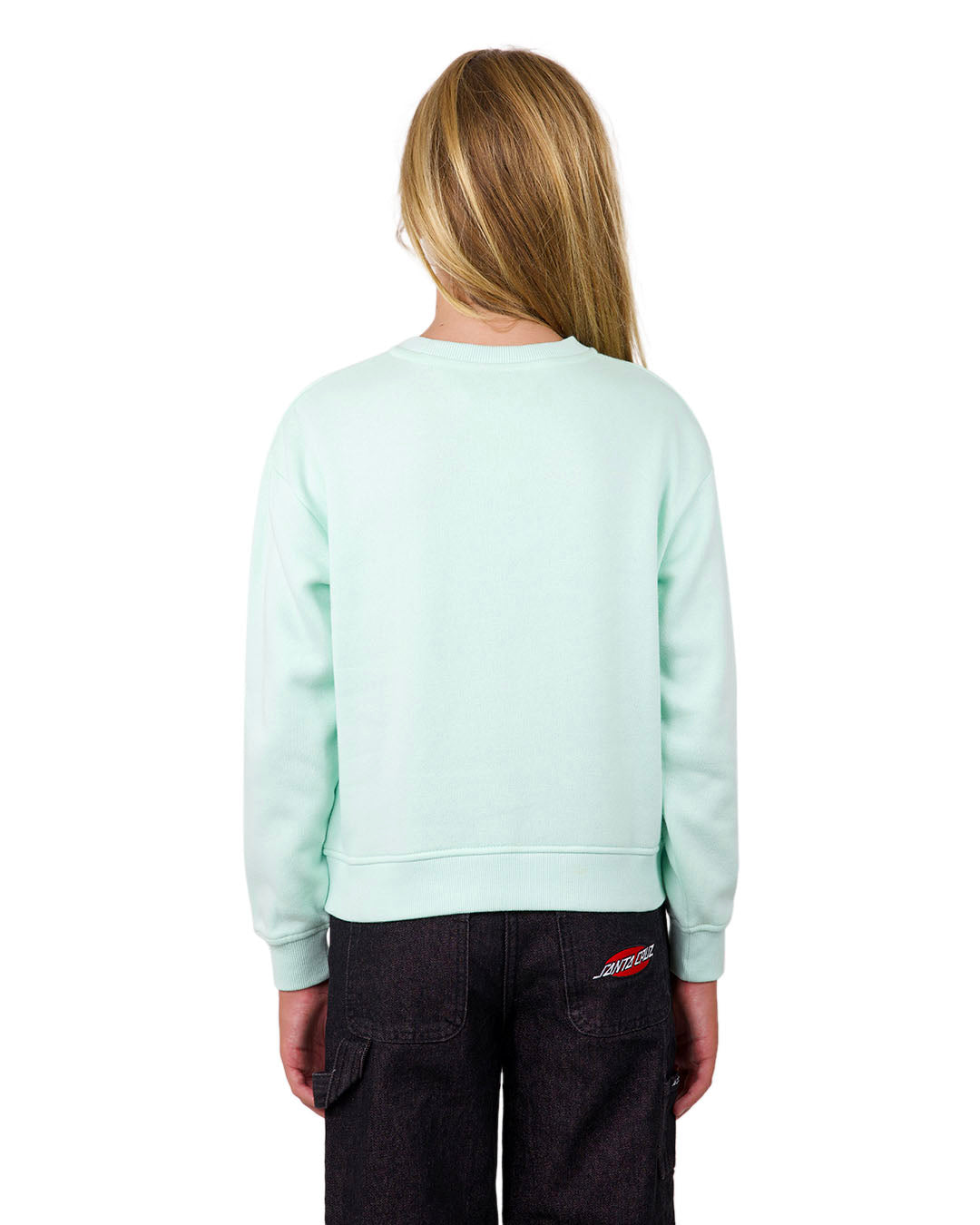 Santa Cruz Stack Strip Block Front Sweater - Mist