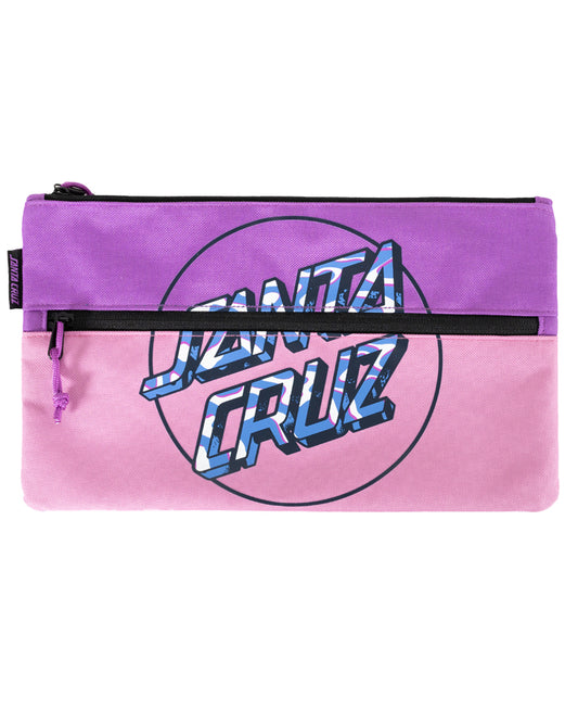 Santa Cruz Zebra Marble Opus Dot Pencil Case - Orchid