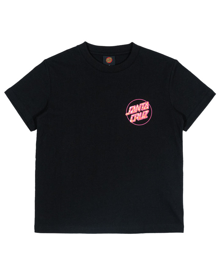 Santa Cruz Zebra Marble Opus Dot Tee - Black