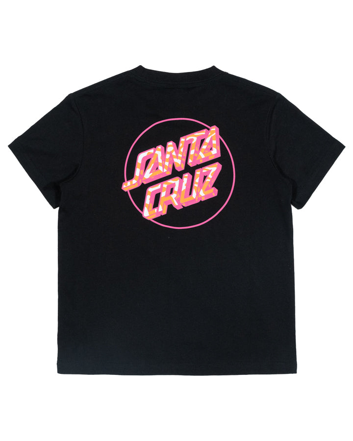 Santa Cruz Zebra Marble Opus Dot Tee - Black