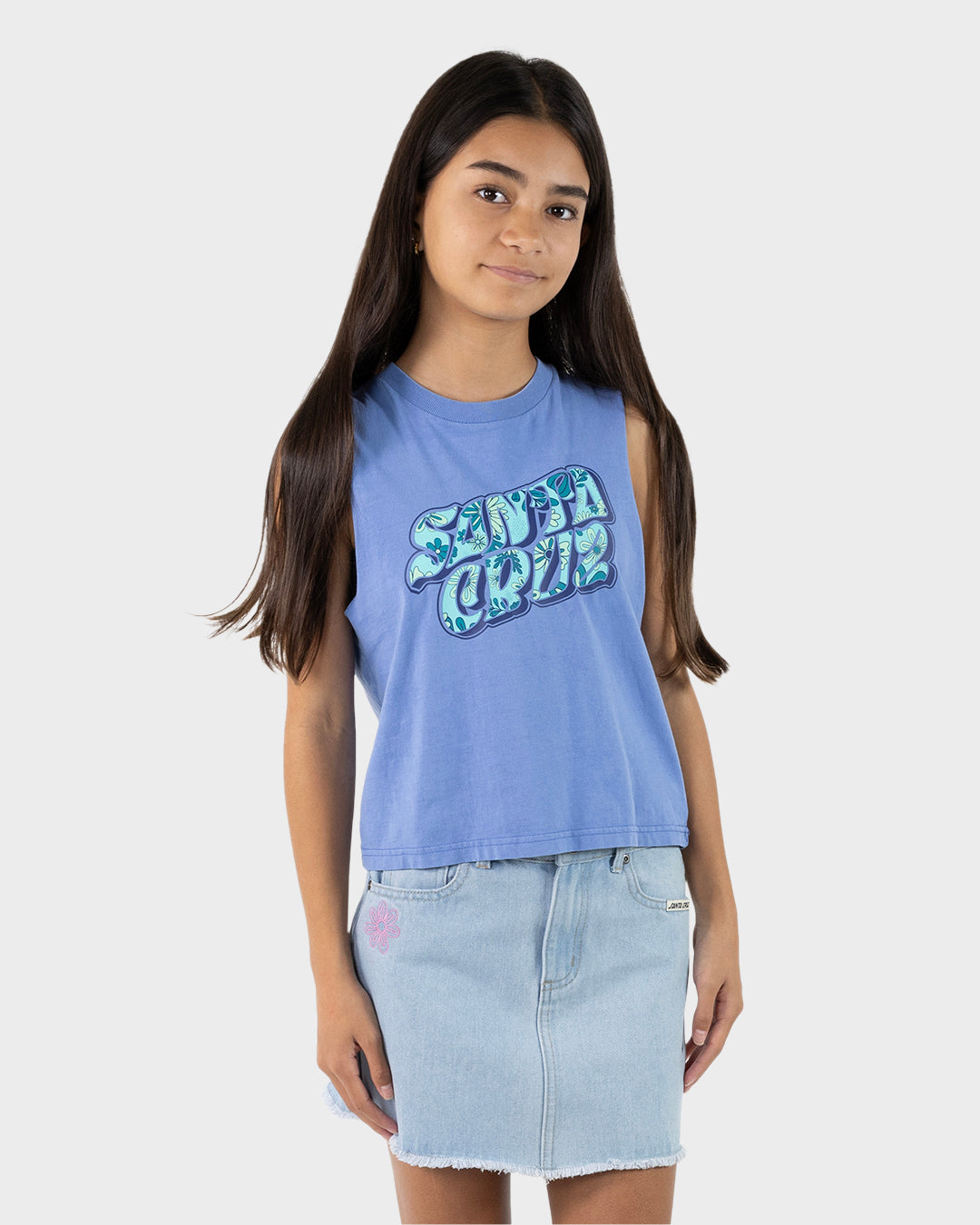 Santa Cruz Vibes Fill Front Muscle - Blue