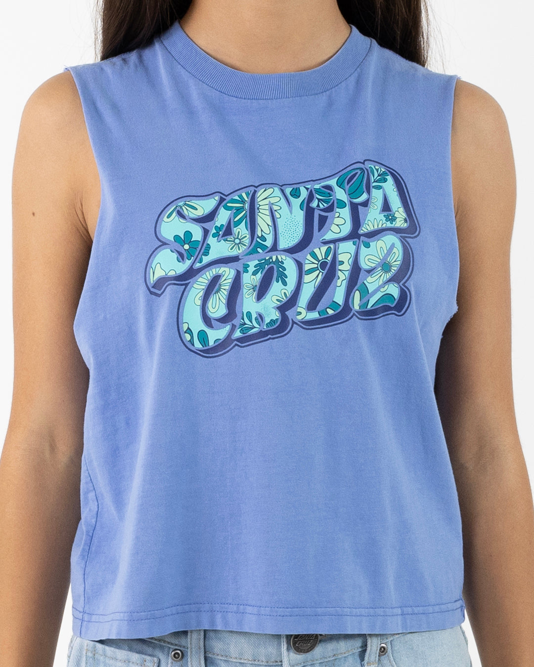 Santa Cruz Vibes Fill Front Muscle - Blue