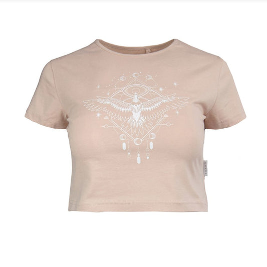 Carve Ladies Stardust Baby Tee - Mushroom