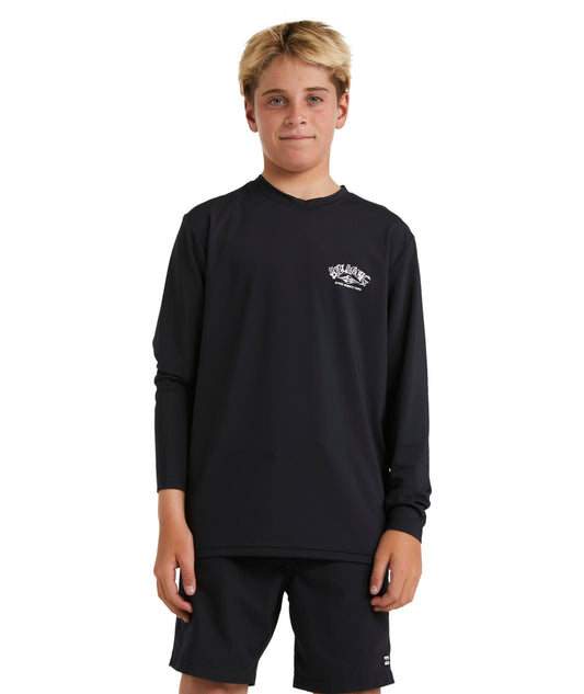 Billabong Boys Ransom LF LS Rashguard - Black