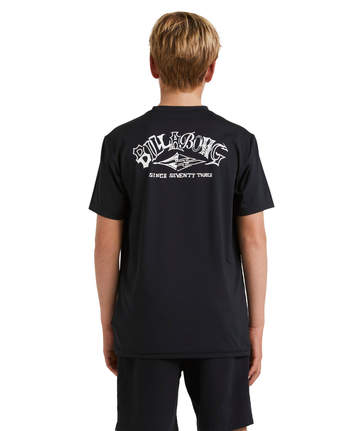 Billabong Boys Ransom LF SS Rashguard - Black