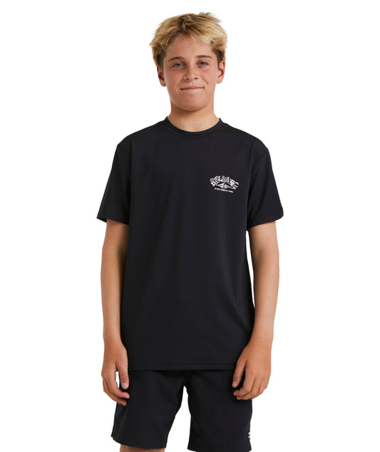 Billabong Boys Ransom LF SS Rashguard - Black