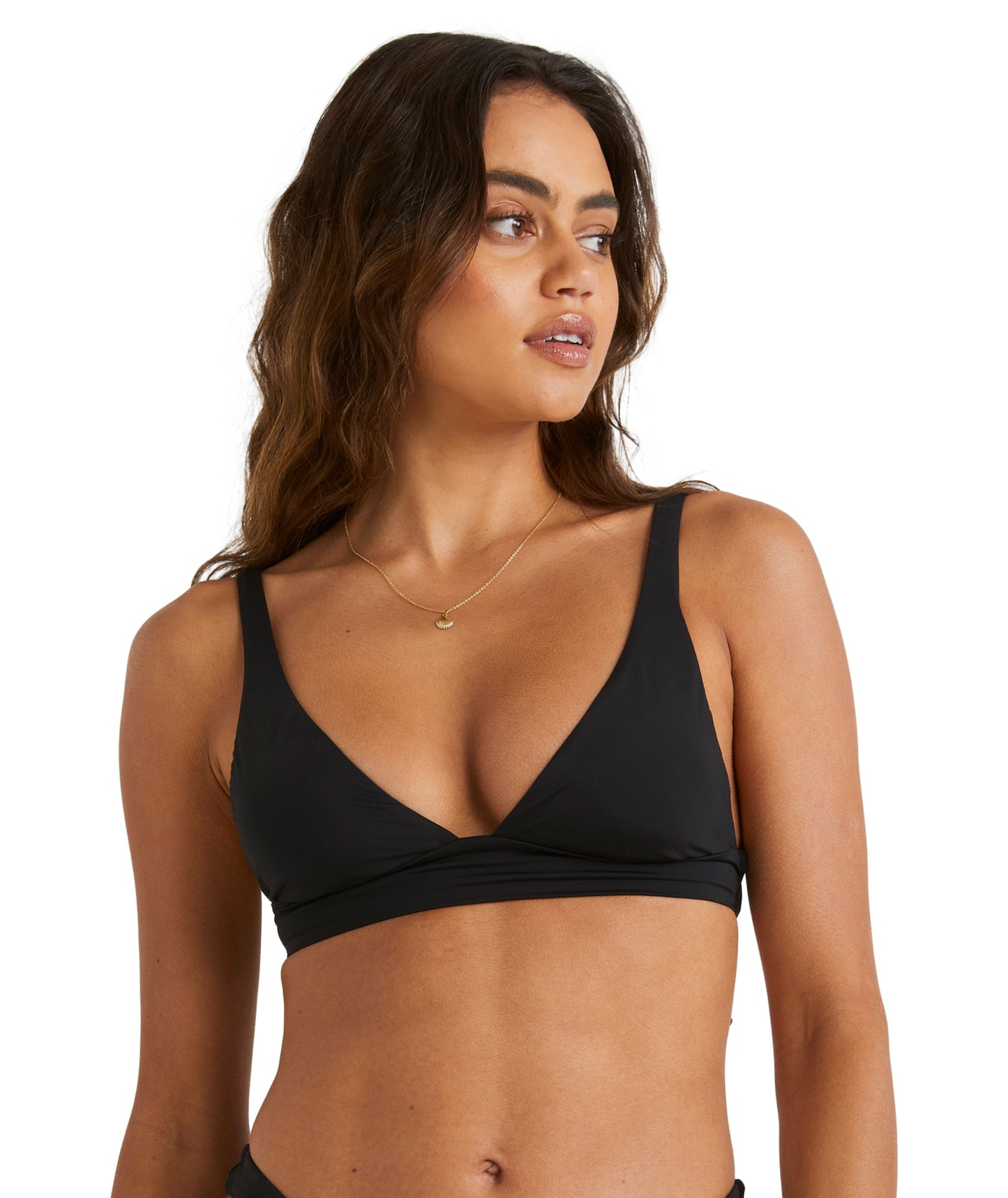 Billabong Sol Searcher Elongated Tri Bikini Top - Black