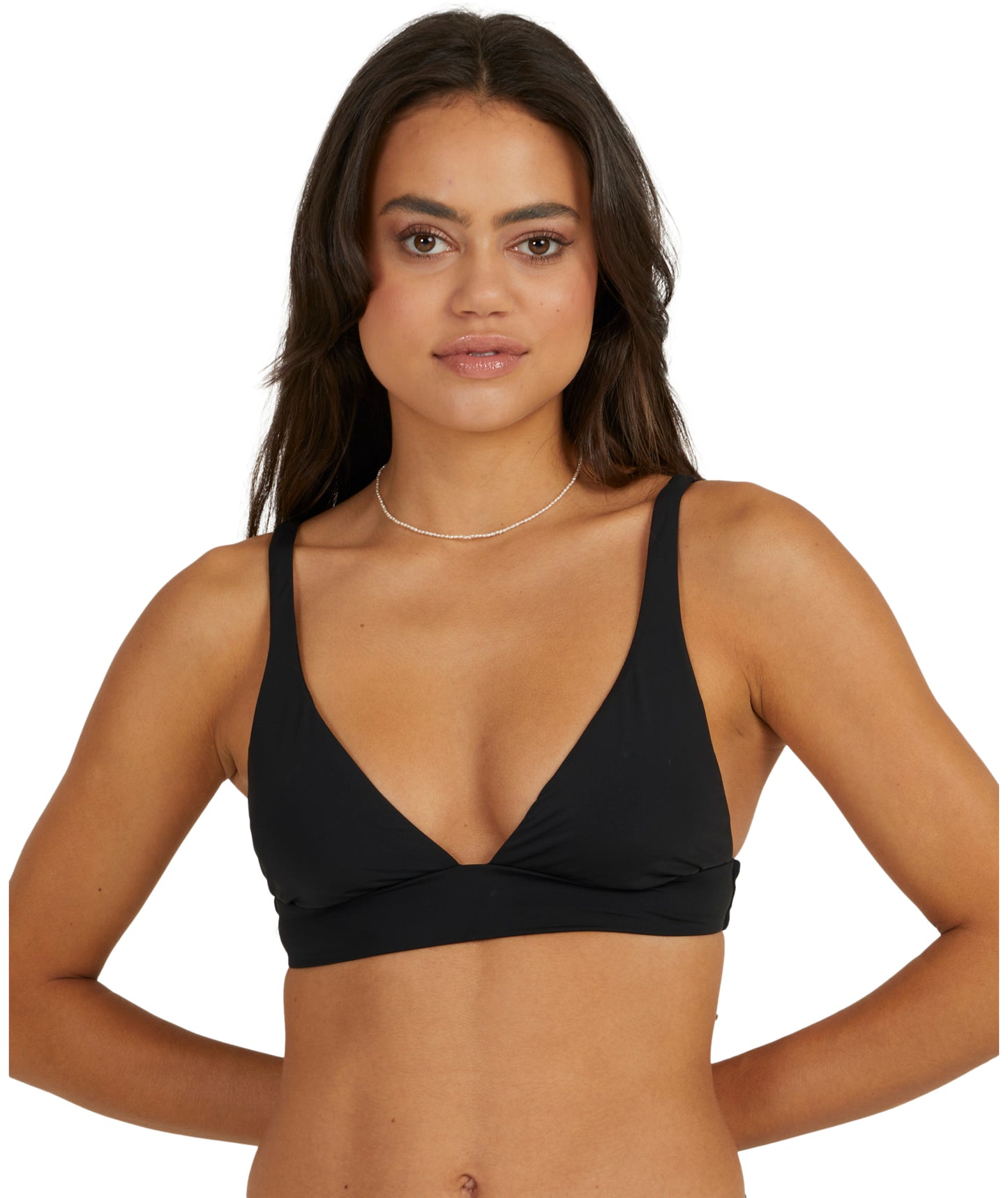 Billabong Sol Searcher Elongated Tri Bikini Top - Black