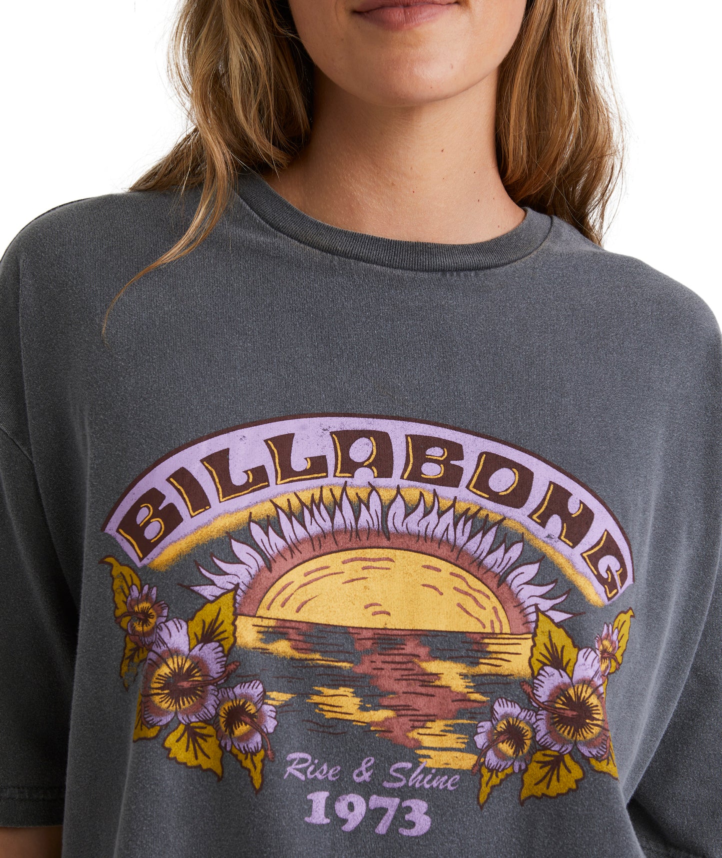 Billabong Rise And Shine Tee - Off Black