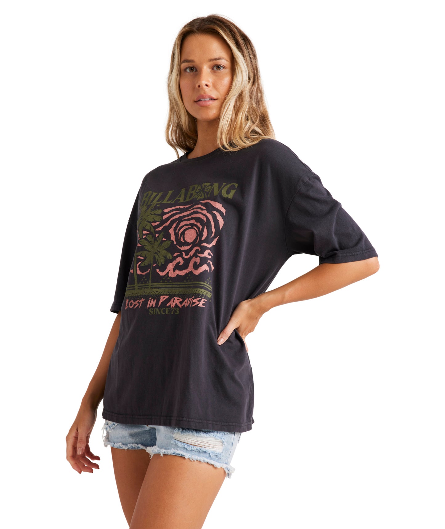 Billabong Spiral Sun Tee - Off Black