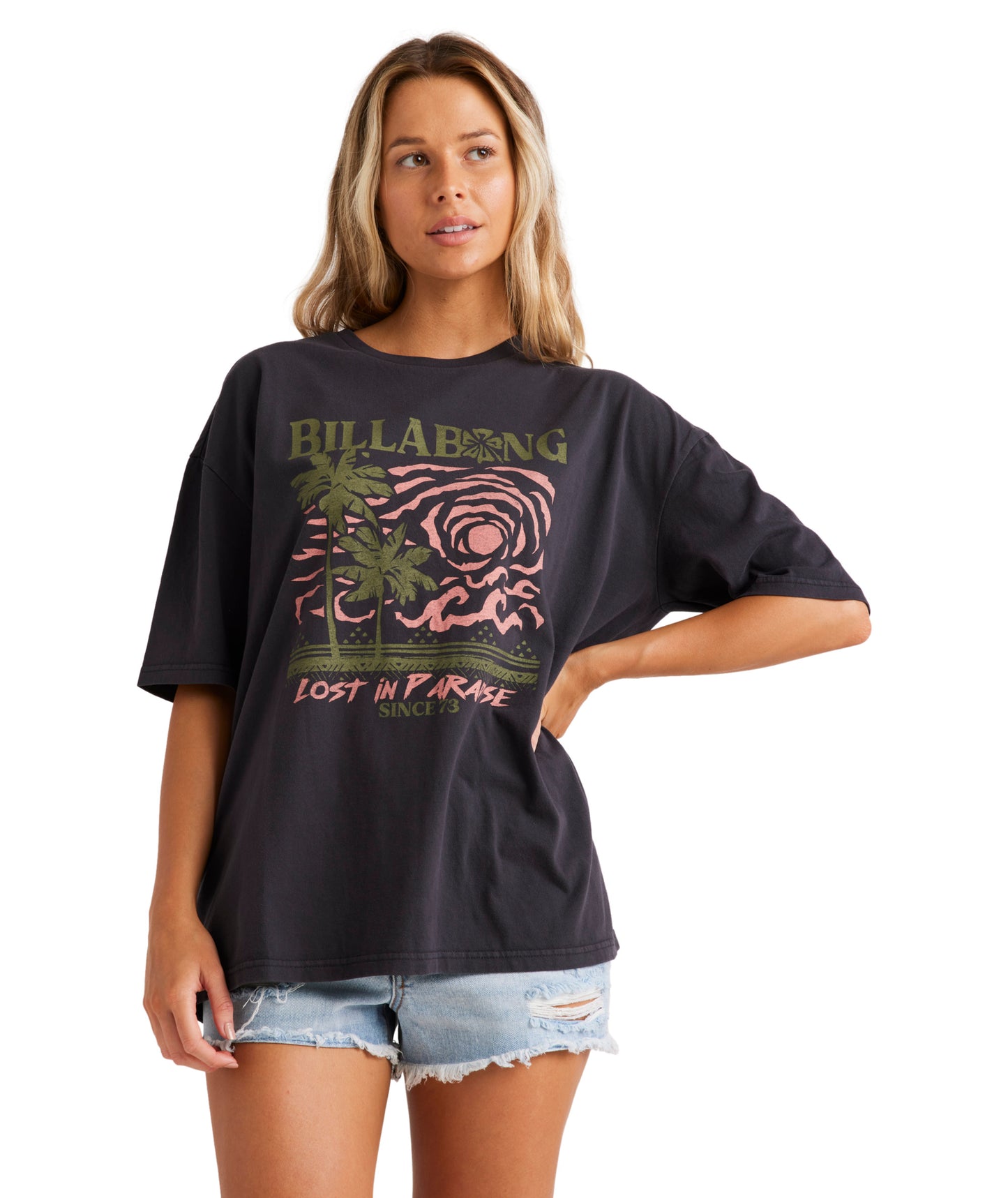 Billabong Spiral Sun Tee - Off Black